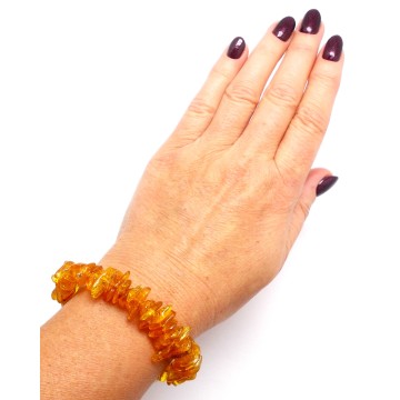 BRANSOLETKA Z BURSZTYNU BAŁTYCKIEGO