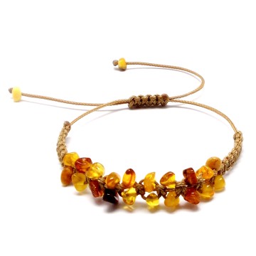 BRANSOLETKA Z BURSZTYNEM BAŁTYCKIM