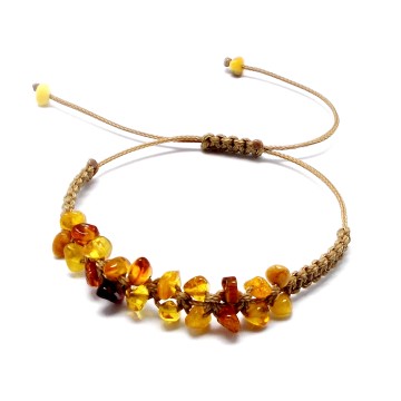 BRANSOLETKA Z BURSZTYNEM BAŁTYCKIM