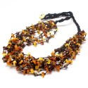 Naszyjnik korale z bursztynu