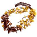 Naszyjnik korale z bursztynu